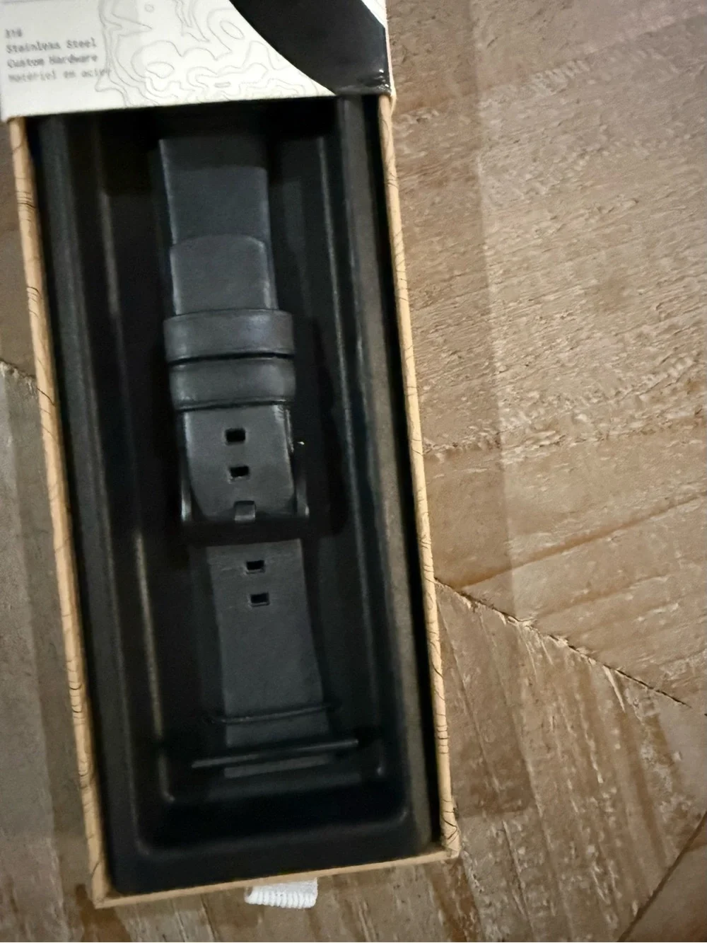 Nomad Modern Strap 42mm - Black Leather Apple Watch Band